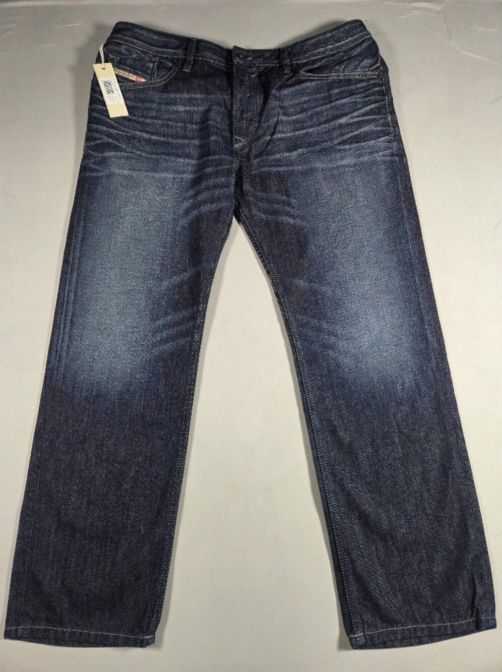 Diesel Men's Waykee Dark Blue Washed Jeans Size 36x30 NWT